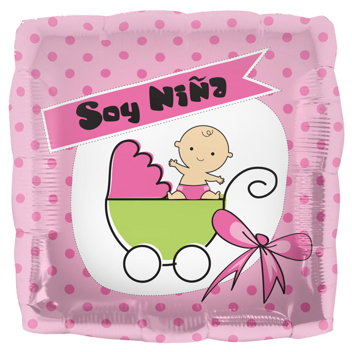 18" Foil Balloon Soy Niña Buggy (Spanish)