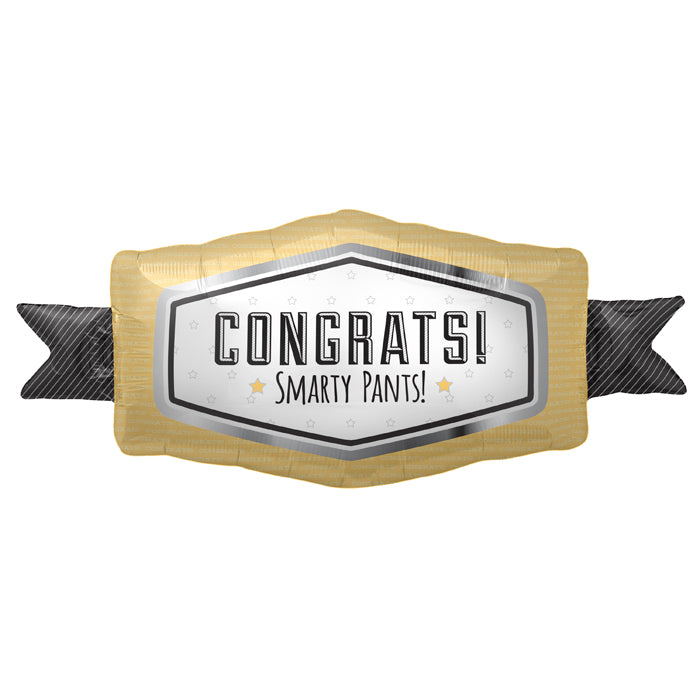 33" Foil Balloon Congrats Smarty Pants