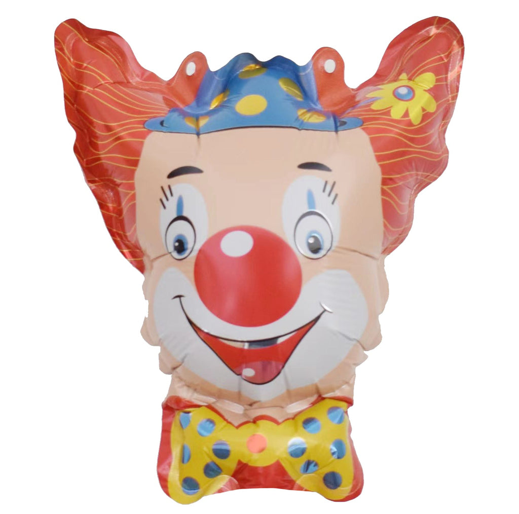 10" Airfill Only Clown With Hat Foil Balloon