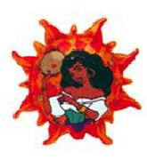 9" Airfill Only Esmerelda Sun Mini Shape Balloon