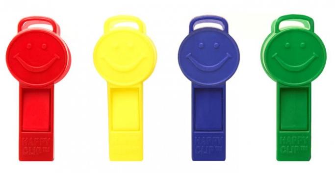 9 Gram Happy Clip Primary Assortment (100 Per Bag) Balloon Weights