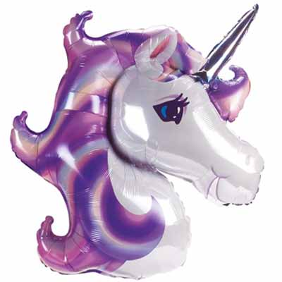 33" Jumbo Mylar Unicorn Balloon