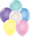 11" Pearl Metallic Pearl Metallic Assorted Tuftex Latex Balloons (100 Per Bag)