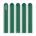 10223295 Brand Kalisan Nozzle Up Twisting Latex Balloons Standard Dark Green 260 With Logo 