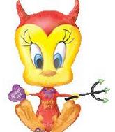 30" Widdle Devil Tweety Balloon
