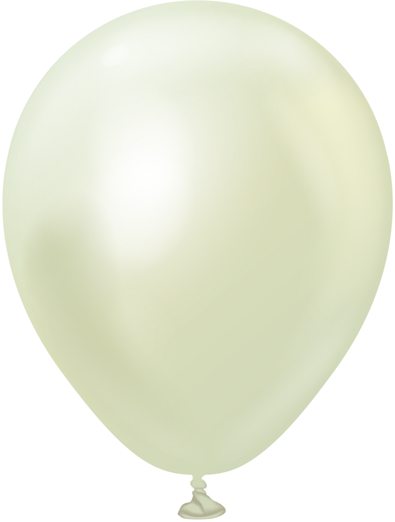 5" Kalisan Latex Balloons Mirror Green Gold (50 Per Bag)
