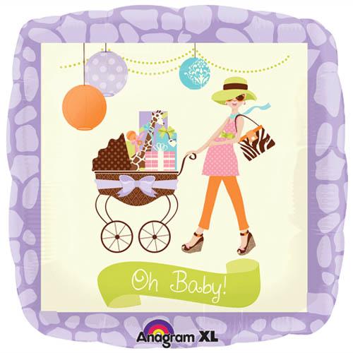 18" Modern Mommy Mylar Balloon