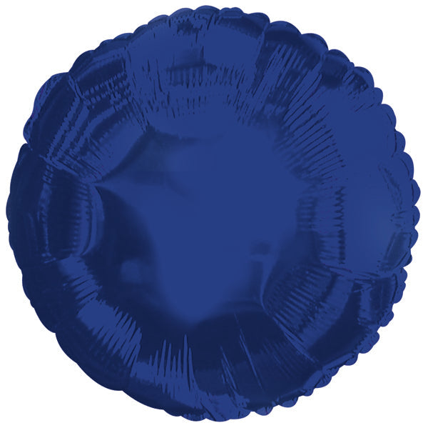 18" CTI Brand Navy Circle Foil Balloon