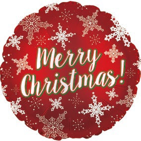 17" Christmas Snowflakes Balloon