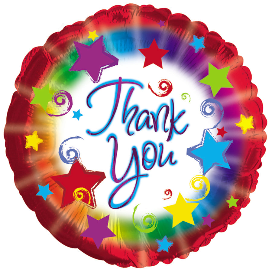 18" Thank You Stars Balloon