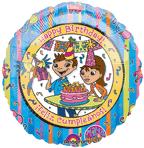 18" Maya & Miguel Feliz Cumpleanos Balloon (Spanish) Balloon
