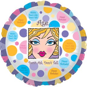 18" Age Don't Ask, Don't Tell Foil Balloon