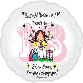 17" Juicy Lucy 18 Packaged Balloon