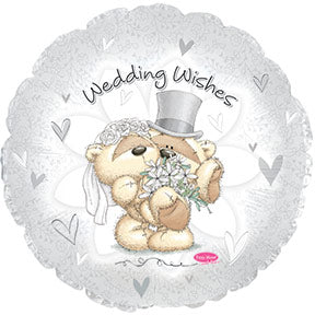 17"Fizzy Moon Wedding Wishes Balloon