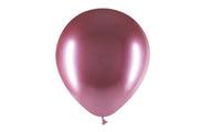 A single 12'' Balloonia Latex Balloons Professional Line Brilliant Mauve balloon by Balloonia stands out against a plain white background.
