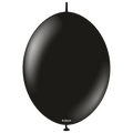 12 inches Kalisan BrandLinked Balloons Together Linking Balloons Called K Link Standard Black 50 Per Bag