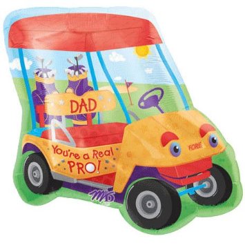24" Pro Dad Golf Cart Balloon