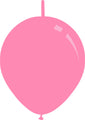 11" Standard Pink Decomex Linking Latex Balloons (100 Per Bag)
