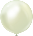 24" Kalisan Latex Balloons Mirror Green Gold (5 Per Bag)