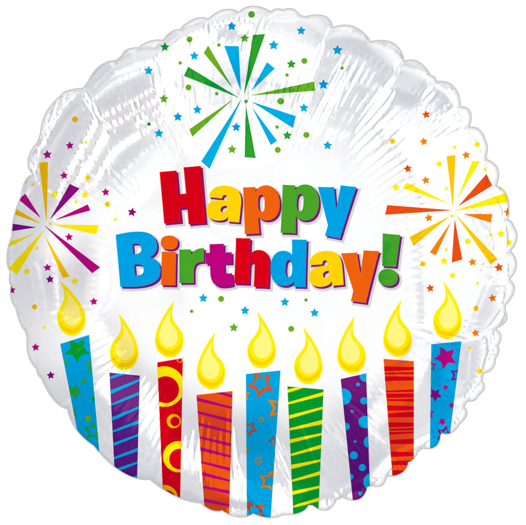 31" Happy Birthday Day Sparkling Candles Balloon