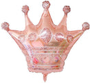 14" Airfill Only Rose Gold Airfilled Crown Shape Foil BalloonManufacturer By MylarGram