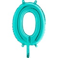 14" Airfill Only (Self Sealing) Number Zero Tiffany Balloon