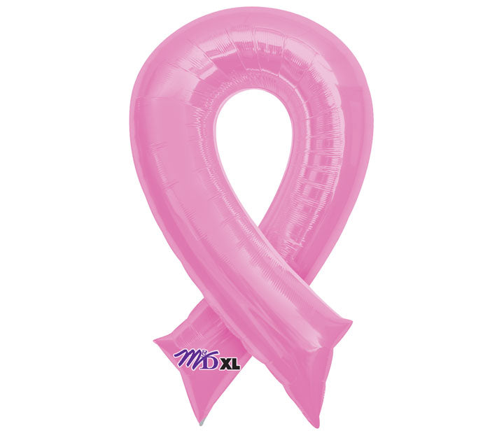 40" Breast Cancer Pink Ribbon Shape Balloon