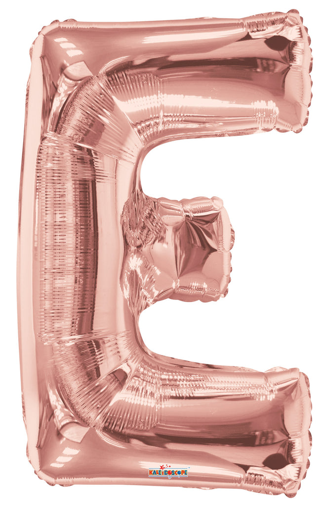 34" Letter E Rose Gold Shape Balloon