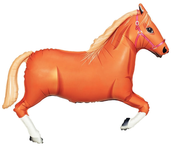43" Foil Shape Balloon Tan Horse