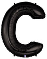 40" Megaloon Large Foil Letter Shape Balloon C Black