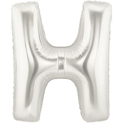 40" Megaloon Large Letter Balloon H Silver