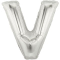 40" Megaloon Large Letter Balloon V Silver