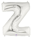 40" Megaloon Large Letter Balloon Z Silver