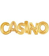 40" Megaloon "Casino" Pack Gold Balloon