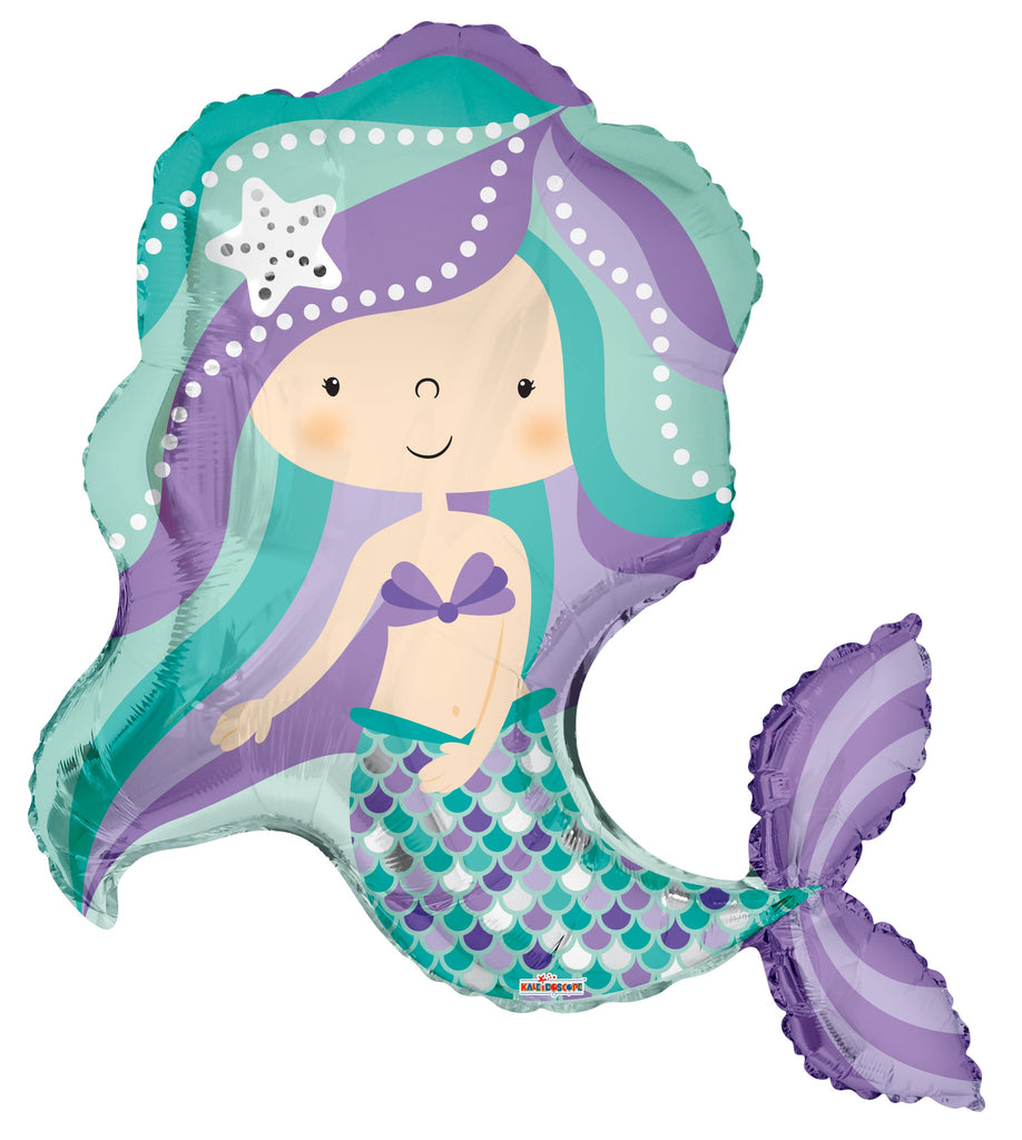 36" Mermaid Shape Foil Balloon