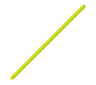 A long, thin Balloonia 160BN Professional Line lime green modelling latex balloon is inflated and placed diagonally from bottom left to top right on a white background.