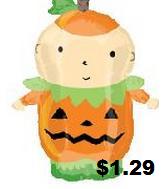 24" Pumpkin Trick or Treater Balloon