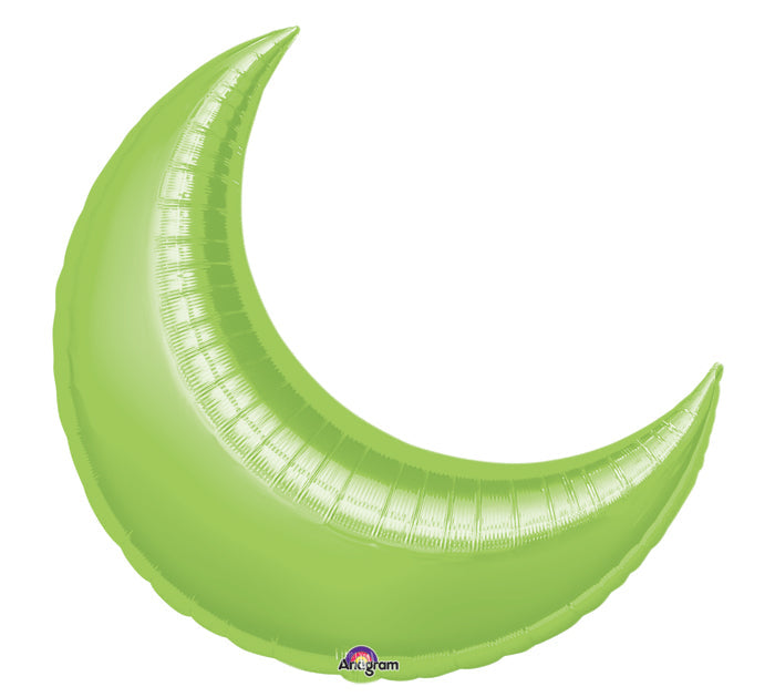 26" Lime Crescent Moon Balloon