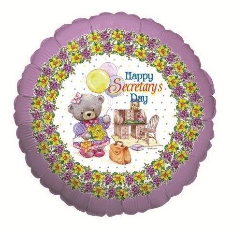 18" Happy Secretary's Day Mylar Balloon
