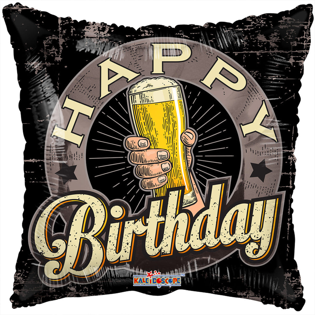 18" Birthday Beer Foil Balloon