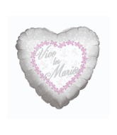18" Vive Les Maries Mylar Balloon