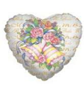 18" Mi Boda Flower Bouquet with Bells Balloon (Spanish)