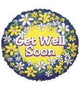 36" Wild Daisies Get Well Balloon