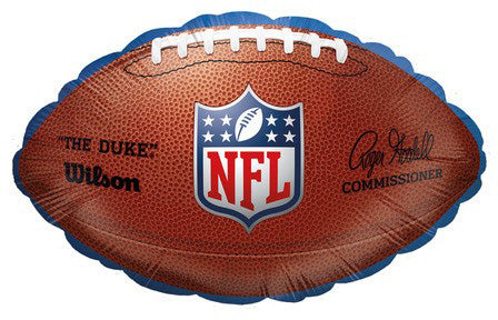  Foil Balloon Manufactured by Party Factory. The size is 18 Inches with printed design of NFL National Football League Football