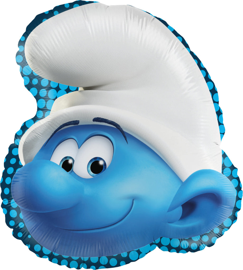  Foil Balloon Manufactured by Party Factory. The size is 18 Inches with printed design of Smurfs Head