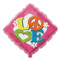 18" Love Peace Sign Mylar Balloon – Improved