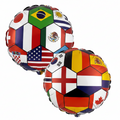 18" Multi Flag Foil Balloon - Background Removed