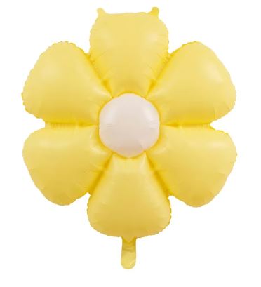 Not Inflated 27 Inches Airfill Only Macaron in the Color Yellow Daisy Flower Balloon Imported By Color Wheel