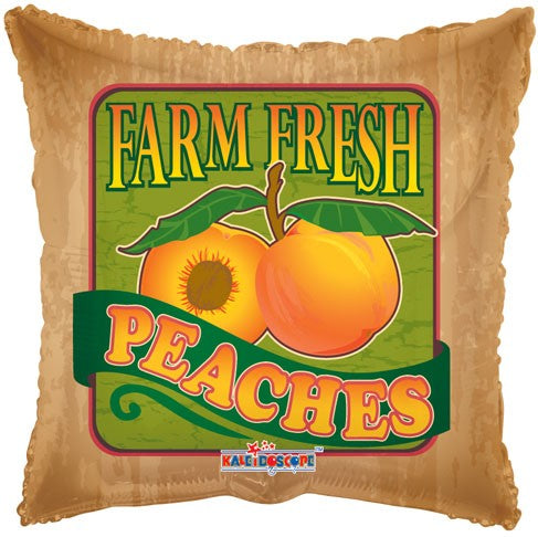 18" Farm Fresh Peaches Fruit Balloon