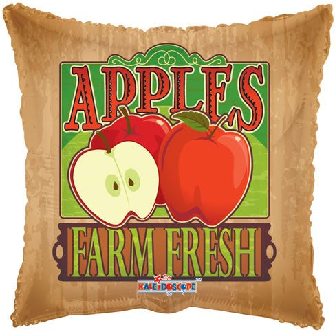 18" Farm Fresh Red Apple Fruit Balloon
